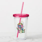 Fun in de zon acryl drinkbeker (Achterkant)