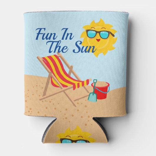 Fun in de zon blikjeskoeler (Voorkant)