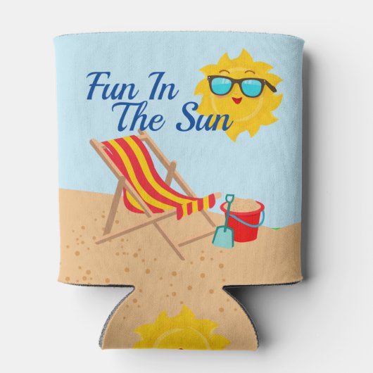 Fun in de zon blikjeskoeler (Achterkant)