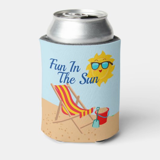 Fun in de zon blikjeskoeler (Blikje Achterkant)