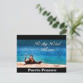 Fun in de zon briefkaart (Staand voorkant)