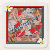 Fun in de zon kartonnen onderzetters (Voorkant)