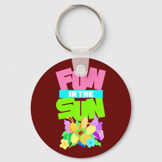 Fun in de zon sleutelhanger (Voorkant)