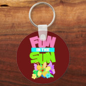 Fun in de zon sleutelhanger (Voorkant)