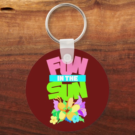Fun in de zon sleutelhanger (Voorkant)