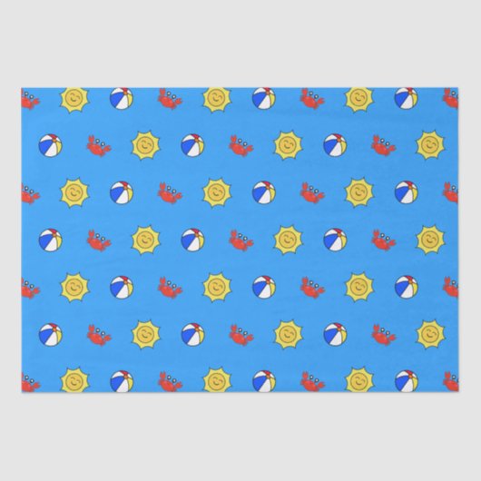 Fun in de zon tissuepapier (Voorkant)