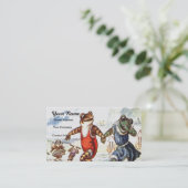 Fun in de zon visitekaartje (Staand voorkant)