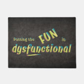 Fun in Dysfunctioneel in Shades of Green Deurmat (Voorkant)