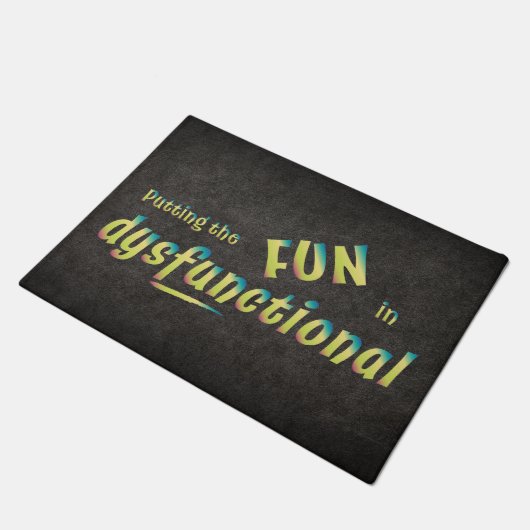 Fun in Dysfunctioneel in Shades of Green Deurmat (Schuin)