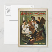 Fun in een muziekzaal briefkaart (Voorkant / Achterkant)