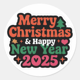 Fun in Every Peel Nieuwjaar 2025 Ronde Stickers