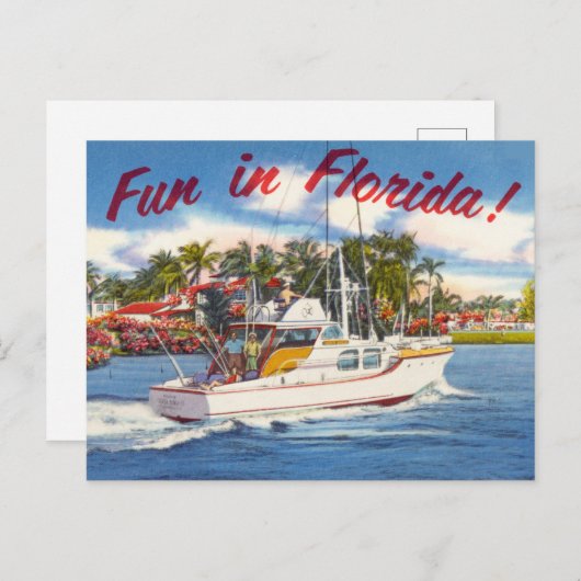 Fun in Florida! Vintage Briefkaart (Voorkant / Achterkant)
