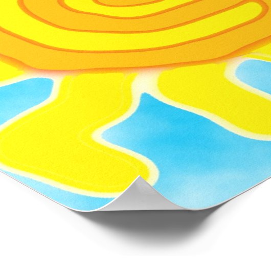 Fun in het Poster van de zon (Hoek)