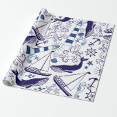 Fun in het Zee Cadeaupapier (Uitgerold)