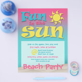 Fun in Sun - Beach Party Flyers (Enkel)