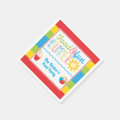 Fun in Sun Pool Party Cute Summer Servet (Hoek)