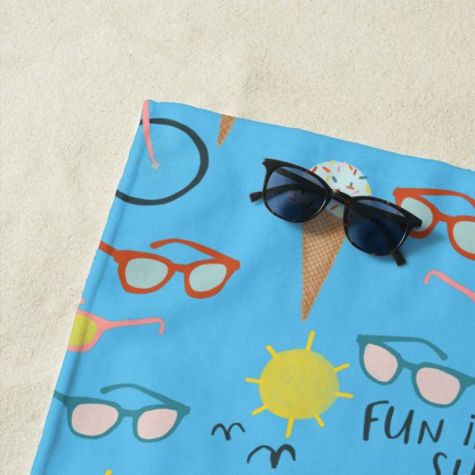 FUN IN SUN Summertime Holiday Strandlaken (In situ)