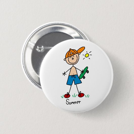 Fun in the Summer Sun Button (Voorkant /achterkant)