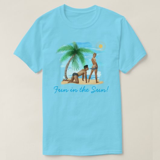Fun in the Sun (Gay-Thleed) T-Shirt (Design voorkant)