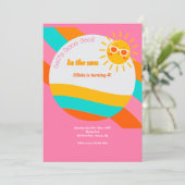 Fun in the Sun Invitation Kaart (Staand voorkant)