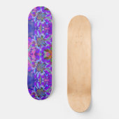 Fun in the Sun, psychedelische blauwe paarse zonne Persoonlijk Skateboard (Voorkant)