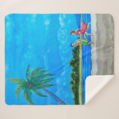 Fun in the Sun Run Sherpa Deken (Voorkant (horizontaal))