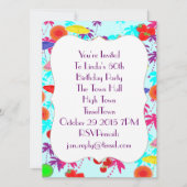 Fun in the Sun Tropical Party Time Invites Kaart (Voorkant)