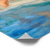 Fun in zwembad omhoog poster (Hoek)