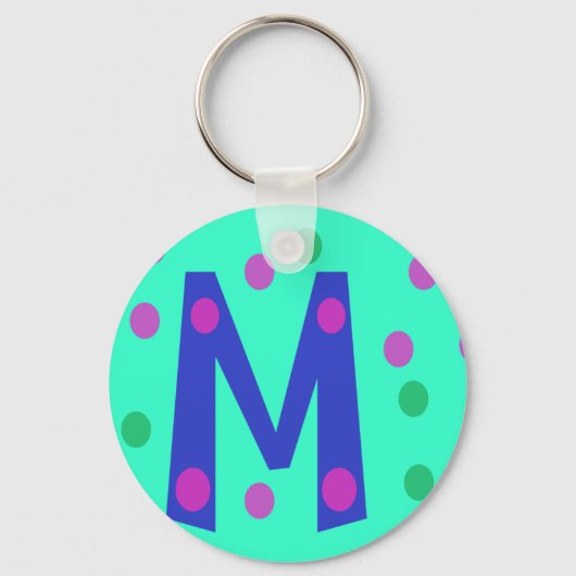 Fun Initiaal M Sleutelhanger (Voorkant)