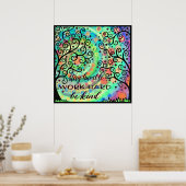 Fun Inspiration Blijf Humble Classroom Poster (Keuken)