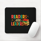 Fun inspiring readers are leaders book lovers muismat (Met muis)