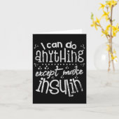 Fun Insuline T1d Diabetes Kaart (Gele Bloem)