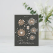 Fun inventive handgetrokken vuurwerk CC1105 Birthd Briefkaart (Staand voorkant)