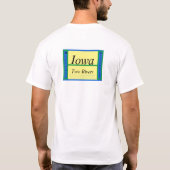 Fun Iowa Mannen T-Shirt (Achterkant)