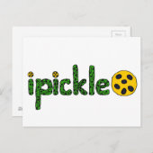 Fun ipickle Pickleball-ontwerp Briefkaart (Voorkant / Achterkant)