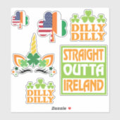 Fun Ireland Assorted Stickers (Vel)