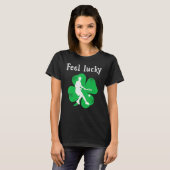 Fun Irish Feel Lucky Tennis St Patricks Day T-shirt (Voorkant volledig)