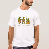 Fun Irish Gnomes Happy St Patrick's Day T-shirt (Voorkant)