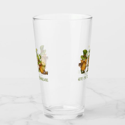 Fun Irish Gnomes Shenanigans St Patrick's Day Glas (Links)
