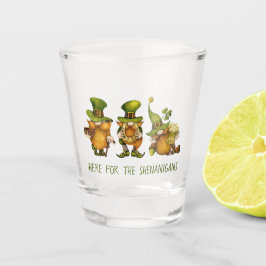 Fun Irish Gnomes Shenanigans St Patrick's Day Shot Glas