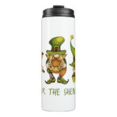 Fun Irish Gnomes Shenanigans St Patrick's Day Thermosbeker (Voorkant)