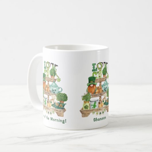 Fun Irish Knickknack stand Custom St Patrick's Day Koffiemok (Voorkant links)