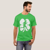 Fun Irish Running Shamrocks Costume St Patrick's D T-shirt (Voorkant volledig)