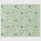 Fun Irish St Patricks Day Leprechaun Shamrock Gelu Cadeaupapier (Vlak)