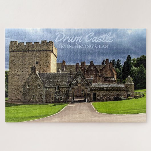 Fun Irvine/Irving Clan Drum Castle Schilderachtig Legpuzzel (Horizontaal)