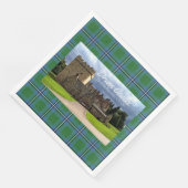 Fun Irvine/Irving Clan's Drum Castle Tartan Servet (Hoek)