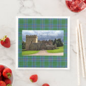 Fun Irvine/Irving Clan's Drum Castle Tartan Servet (Insitu)