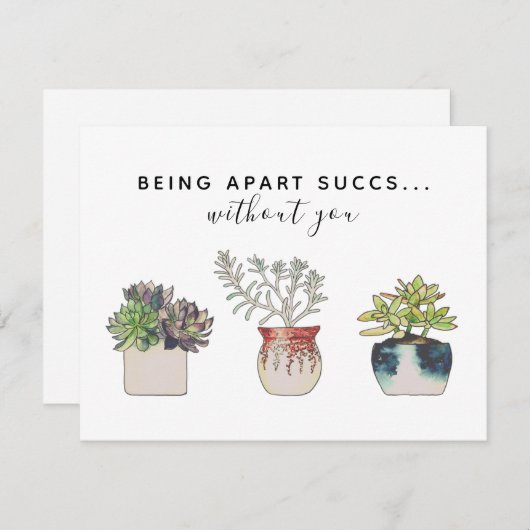 Fun is een slijk zonder je cactus notitiekaartje (Voorkant / Achterkant)