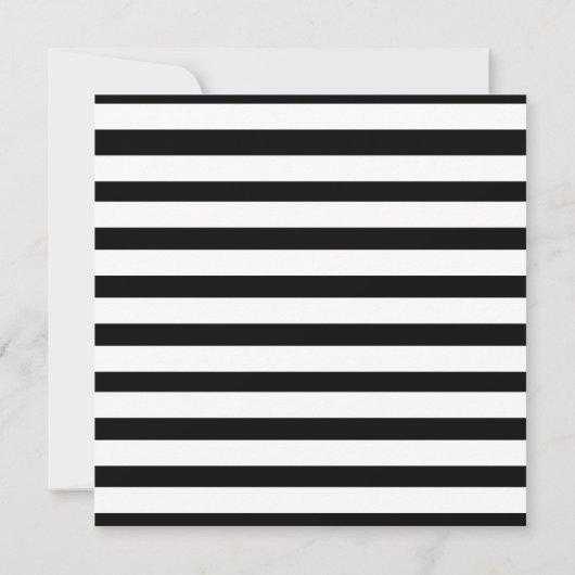 Fun Jailbird Black en White Striped Pattern Kaart (Achterkant)