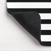 Fun Jailbird Black en White Striped Pattern Muismat (Hoek)